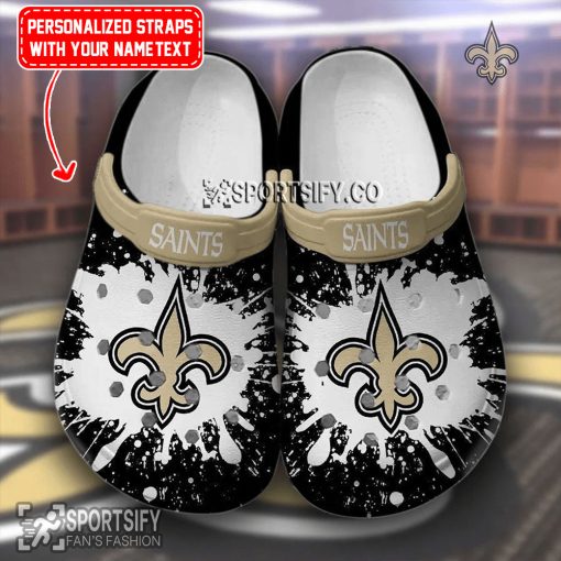 CLS02163 - Custom New Orleans Saints Clogs Shoes-Sportsify