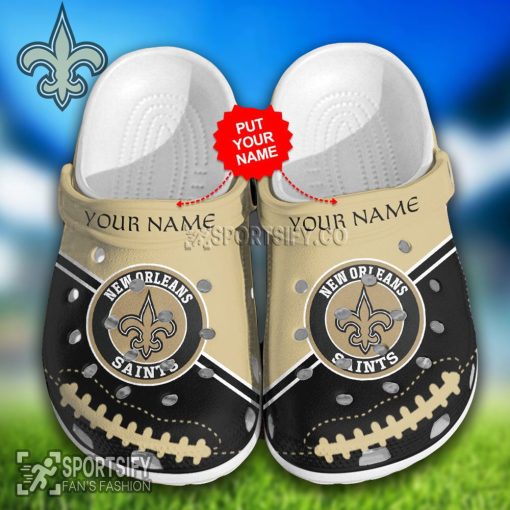 CLS02162 - Custom New Orleans Saints Clogs Shoes-Sportsify