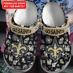 CLS02161 - Custom New Orleans Saints Clogs Shoes-Sportsify