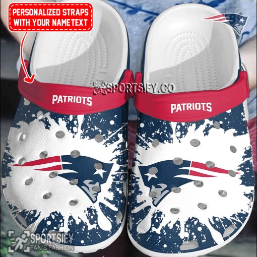 CLS02159 - Custom New England Patriots Clogs Shoes-Sportsify