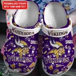 CLS02150 - Custom Minnesota Vikings Clogs Shoes-Sportsify