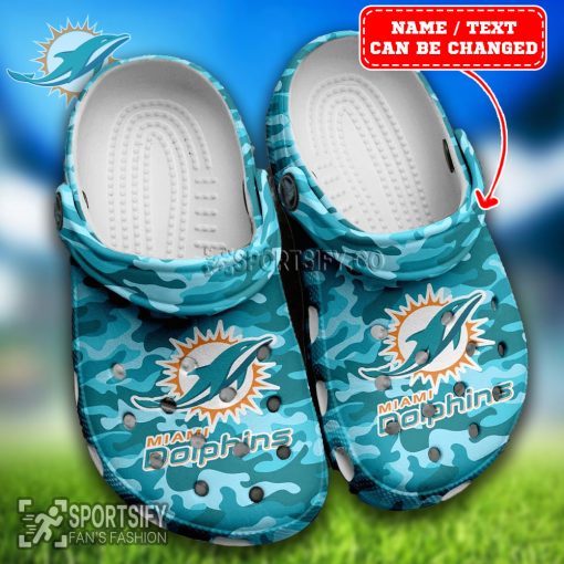 CLS02147 - Custom Miami Dolphins Clogs Shoes-Sportsify