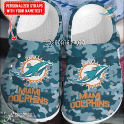 CLS02146 - Custom Miami Dolphins Clogs Shoes-Sportsify