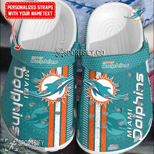 CLS02144 - Custom Miami Dolphins Clogs Shoes-Sportsify