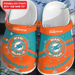 CLS02143 - Custom Miami Dolphins Clogs Shoes-Sportsify