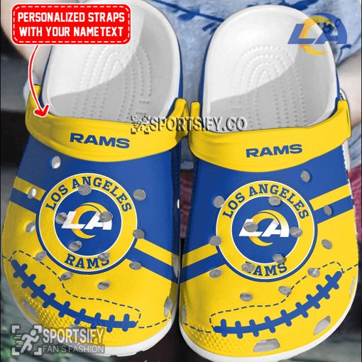 CLS02140 - Custom Los Angeles Rams Clogs Shoes-Sportsify