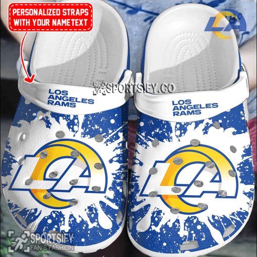 CLS02138 - Custom Los Angeles Rams Clogs Shoes-Sportsify