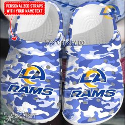 CLS02137 - Custom Los Angeles Rams Clogs Shoes-Sportsify