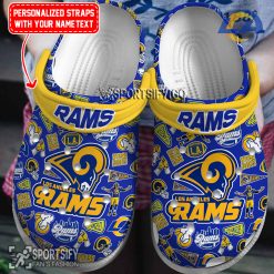 CLS02134 - Custom Los Angeles Rams Clogs Shoes-Sportsify