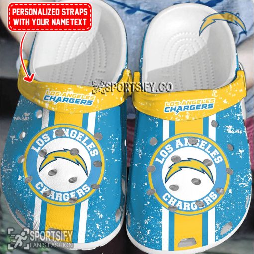 CLS02133 - Custom Los Angeles Chargers Clogs Shoes-Sportsify