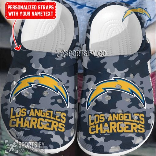 CLS02129 - Custom Los Angeles Chargers Clogs Shoes-Sportsify