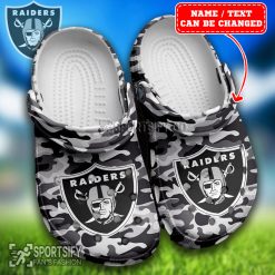 CLS02126 - Custom Las Vegas Raiders Clogs Shoes-Sportsify