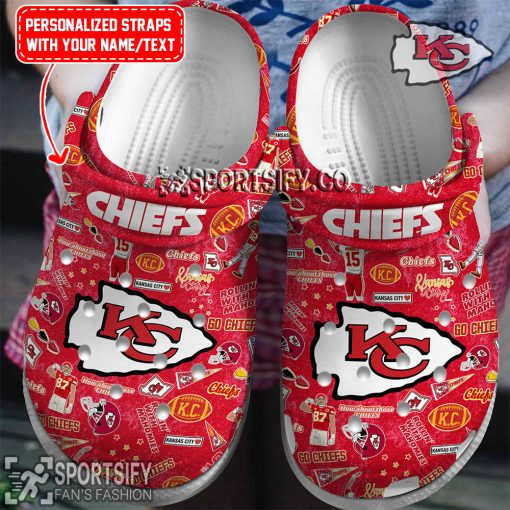 CLS02114 - Custom Kansas City Chiefs Clogs Shoes-Sportsify