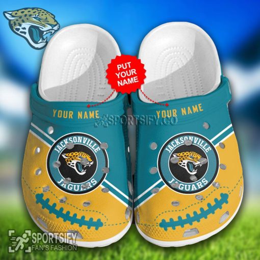 CLS02107 - Custom Jacksonville Jaguars Clogs Shoes-Sportsify