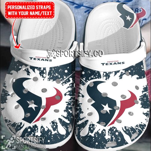 CLS02097 - Custom Houston Texans Clogs Shoes-Sportsify