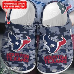 CLS02096 - Custom Houston Texans Clogs Shoes-Sportsify