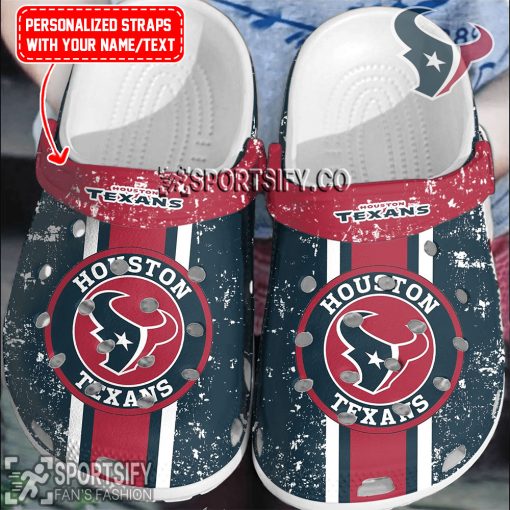 CLS02095 - Custom Houston Texans Clogs Shoes-Sportsify