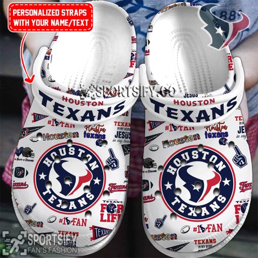 CLS02091 - Custom Houston Texans Clogs Shoes-Sportsify