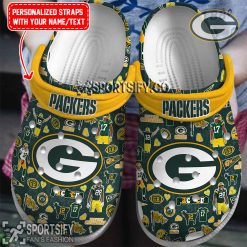 CLS02085 - Custom Green Bay Packers Clogs Shoes-Sportsify