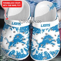 CLS02081 - Custom Detroit Lions Clogs Shoes-Sportsify