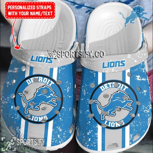 CLS02082 - Custom Detroit Lions Clogs Shoes-Sportsify