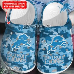 CLS02079 - Custom Detroit Lions Clogs Shoes-Sportsify