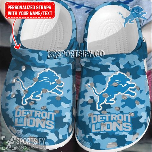 CLS02079 - Custom Detroit Lions Clogs Shoes-Sportsify