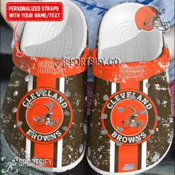 CLS02057 - Custom Cleveland Browns Clogs Shoes-Sportsify