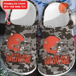 CLS02055 - Custom Cleveland Browns Clogs Shoes-Sportsify