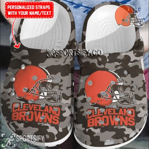 CLS02055 - Custom Cleveland Browns Clogs Shoes-Sportsify