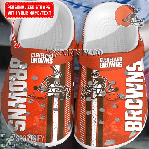 CLS02054 - Custom Cleveland Browns Clogs Shoes-Sportsify