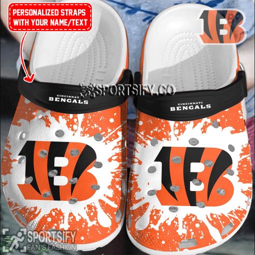 CLS02049 - Custom Cincinnati Bengals Clogs Shoes-Sportsify