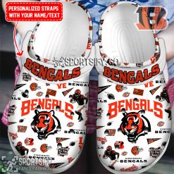 CLS02047 - Custom Cincinnati Bengals Clogs Shoes-Sportsify