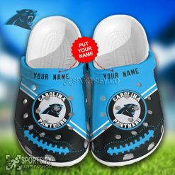 CLS02036 - Custom Carolina Panthers Clogs Shoes-Sportsify