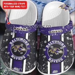 CLS02022 - Custom Baltimore Ravens Clogs Shoes-Sportsify