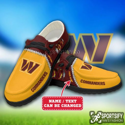 HDS0332 - Custom Washington Commanders Hey Dude Shoes-Sportsify