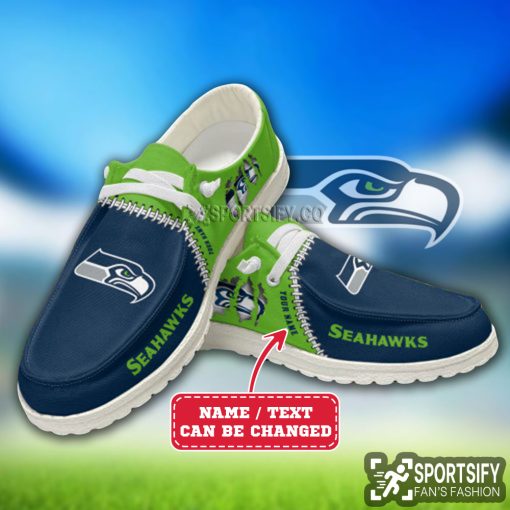 HDS0329 - Custom Seattle seahawks Hey Dude Shoes-Sportsify