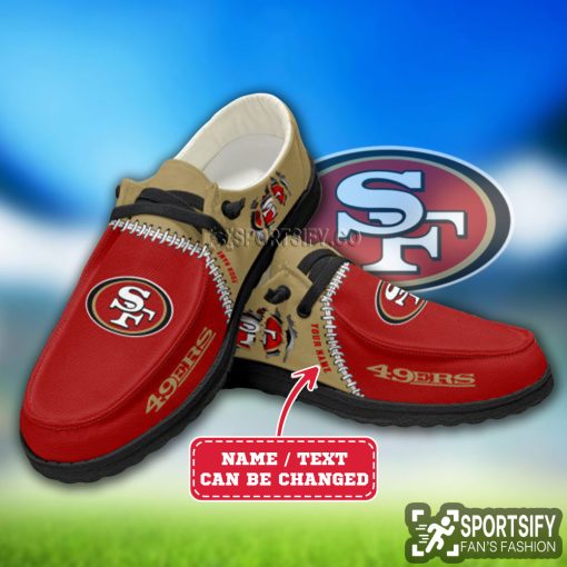 HDS0328 - Custom San Francisco 49ers Hey Dude Shoes-Sportsify