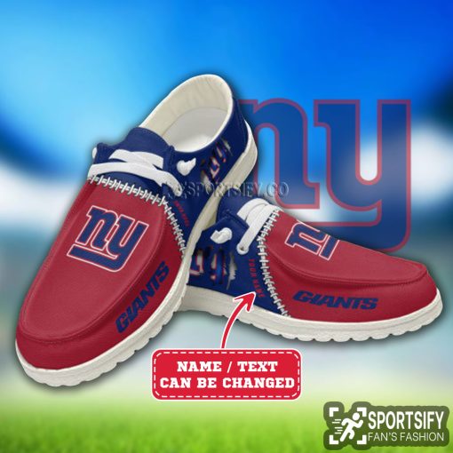 HDS0324 - Custom New York Giants Hey Dude Shoes-Sportsify