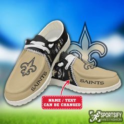 HDS0323 - Custom New Orleans Saints Hey Dude Shoes-Sportsify