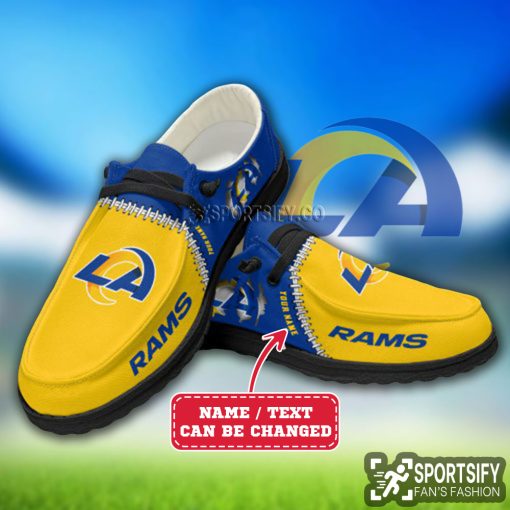 HDS0319 - Custom Los Angeles Rams Hey Dude Shoes-Sportsify