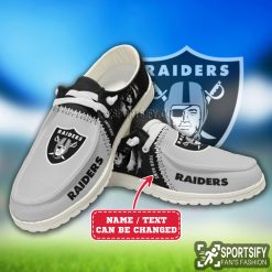 HDS0317 - Custom Las Vegas Raiders Hey Dude Shoes-Sportsify