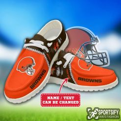 HDS0308 - Custom Cleveland Browns Hey Dude Shoes-Sportsify