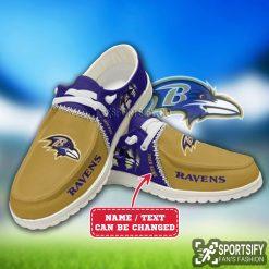 HDS0303 - Custom Baltimore Ravens Hey Dude Shoes-Sportsify